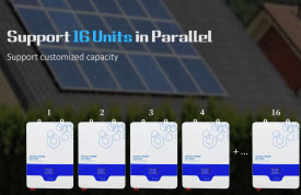 Bateria solar de lítio 25,6 V 51,2 V Lifepo4 (LPB-N)