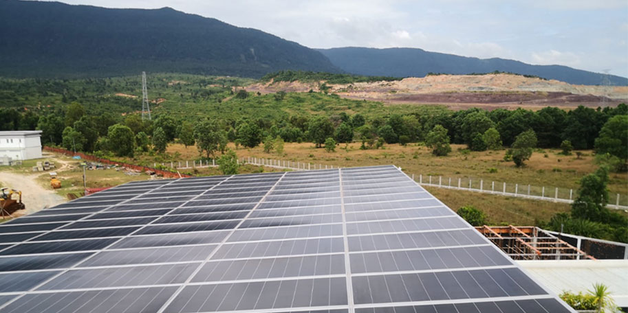 Sistema solar on-grid Camboja 50KW