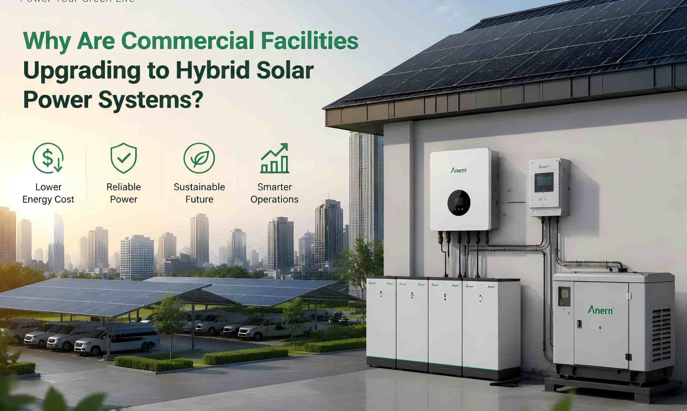 Por que as instalações comerciais estão migrando para sistemas híbridos de energia solar?